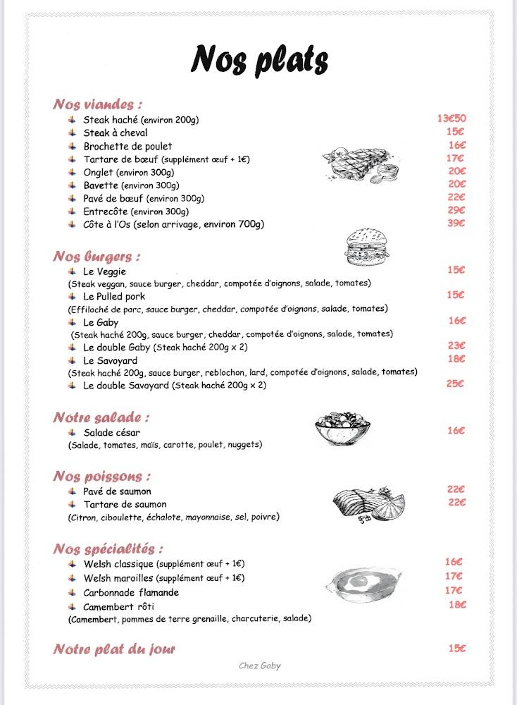 Chez Gaby - Menu Image 1